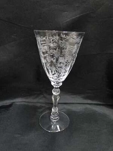 Fostoria Chintz, Etched Florals: Water Goblet (s), 7 5/8" Tall - Picture 1 of 8