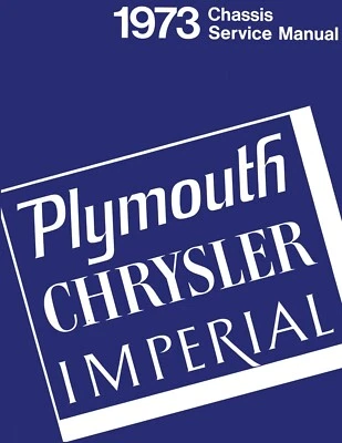 Plymouth 1973, Chrysler, Imperial Chassis manual de servicio Foto 1 de 3