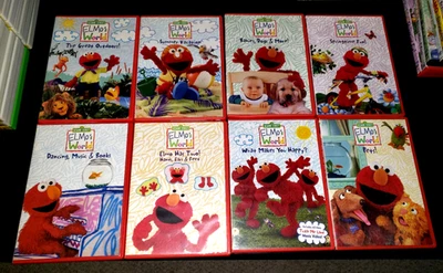Lot Of 8  Elmo's World  Sesame Street  Dvds  Free Shipping — 第 1/2 张图片
