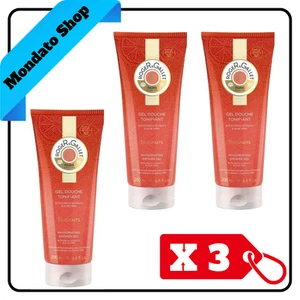 ROGER GALLET SHOWER GEL BIENFAITS TONIFICANTE 200ml (X3) - Foto 1 di 1