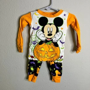 Disney Schlafanzug Größe 12 m Mickey Halloween MÄNGEL - Bild 1 von 8