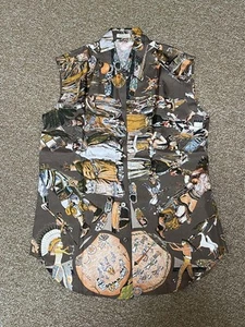 HERMES scarf patternLES DANSES DES INDIENS sleeveless shirt Kermit Oliver :JPN - Picture 1 of 9