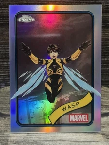 2025 Topps Chrome Marvel Wasp  Refractor #113 Near MINT 🔥 REFRACTORS FOR LESS!! - Picture 1 of 6