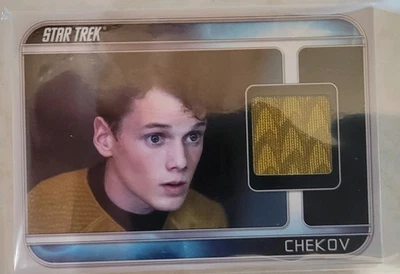 Star Trek 2009 ANTON YELCHIN as SULU Costume Card CC5 - Image 1 of 2