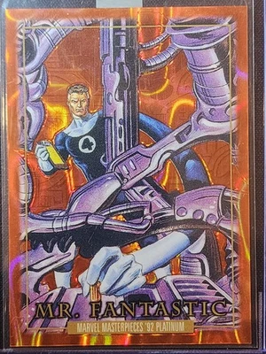 2024 Marvel Masterpieces '92 Orange Lava Mr. Fantastic #18/25 SSP - Image 1 of 2