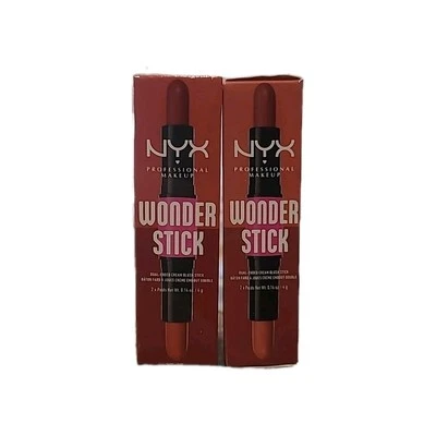 2 NYX Professional Makeup Wonder Stick Blush - Bright Amber and Fuchia WSB05 - Image 1 of 2