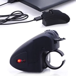 BT Wireless Finger Mouse Mini USB Mice Rechargeable Pocket Mouse For PC CHW - Picture 1 of 8