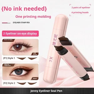 Timbro eyeliner doppia testa fai da te timbro estensione eyeliner impermeabile D7P1 - Foto 1 di 12