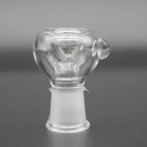 Klares Laborglas Rutsche Blase weibliche Schüssel 14 18 mm passend Tabak Wasserpfeife Bong - Bild 1 von 3