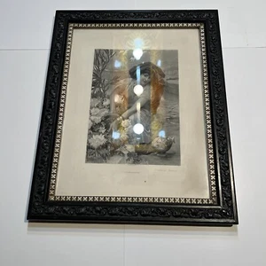 Antique Frame Souvenir Tlemcen Print Woman Algeria Garden Photogravure Appleton - Picture 1 of 10