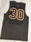 Rare maillot tank unisexe logo Curry 30 Golden State Warriors NBA Jerry West