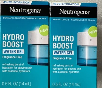 Neutrogena Hydro Boost Water Gel Fragrance-Free 0.5fl.oz./14ml LOT OF 2 - Image 1 of 2
