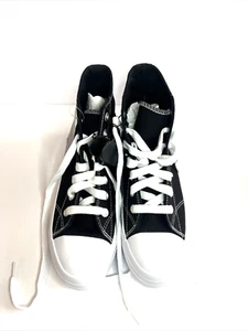 NEW No Boundaries Black Canvas High Top Canvas Lug Sneakers Shoes Women Size 9 - Picture 1 of 18