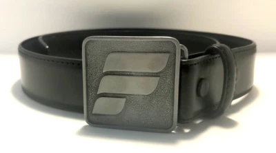 Uniforme Cinturón Frontier Airlines Negro Talla 28-30 con Emblema Hebilla Plateada Unisex Foto 1 de 4