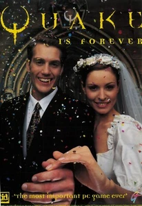 1996 Quake is Forever (PC) A4 Print Ad/Poster Official Art *SCAN UGLY Print NOT! - Picture 1 of 2