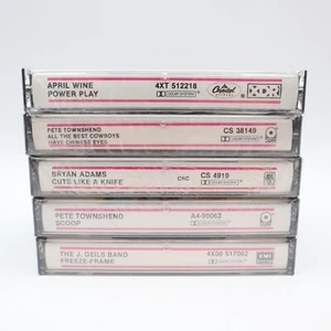 5 Sealed Brand New Cassette Tapes From 1981-1983 Columbia House Club Edition - Foto 1 di 10