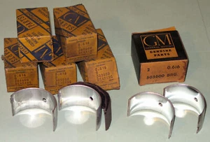 1937-1952 Pontiac SIX P/6 NOS connecting rod bearings .001 505600 - Picture 1 of 1