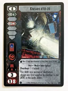 Kintaro KTO-20 Battletech CCG Commander's Edition 'Mech - Bild 1 von 1