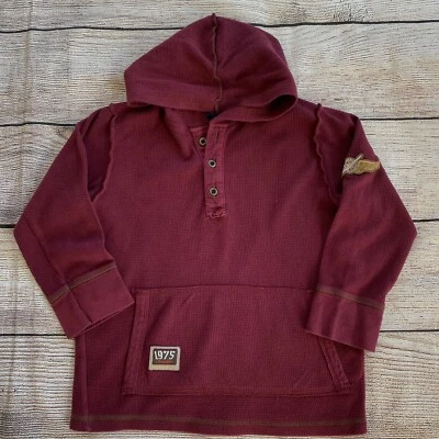 Naartjie темно-бордовый толстовка с капюшоном тепловой футболка для мальчиков M 5 - Изображение 1 из 4