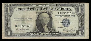 USA - SILVER CERTIFICATE 1 $ - P416D2e - SERIE 1935 E - BLUE SEAL- FINE -ERROR? - Picture 1 of 2