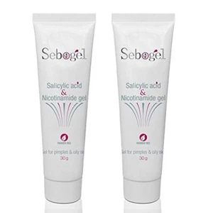 Sebogel Salicylic Acid & Nicotinamide Gel for Pimples & Oily Skin, 30gm - 2 Pack - Picture 1 of 1