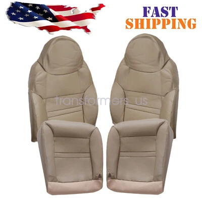 Cubierta de asiento inferior y superior bronceada apta para conductor y pasajero Ford Excursion 2000-2001 Foto 1 de 4
