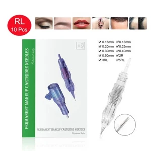 Biomaser 10 Stück Revolution Tattoo Nadel Permanent Make-up Patrone 1R,2R,3R,5R - Bild 1 von 6