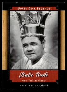 2001 Upper Deck Legends #42 Babe Ruth BASEBALL New York Yankees - Picture 1 of 2