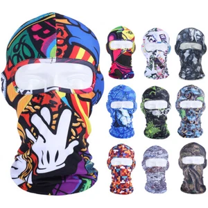 Máscara facial de pasamontañas camuflada protección UV esquí capucha solar máscaras tácticas para hombres mujeres - Imagen 1 de 35