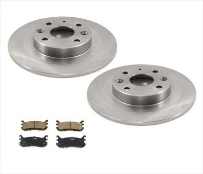Se adapta a 94-00 Mazda Miata MX-5 9 7/8 pulgadas rotores de freno traseros y pastillas de cerámica Foto 1 de 4