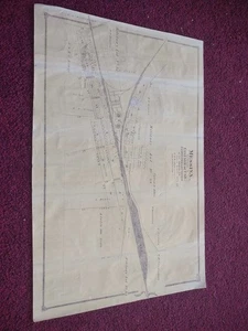 1874 Onondaga County NY "Messina East Syracuse Dewitt Freight" Railroad Map - Picture 1 of 7