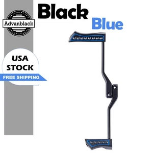 Black / Blue Vengeance Heel Toe Shift Peg Levers Fits 84+ Harley 86-17 Softail - Picture 1 of 8