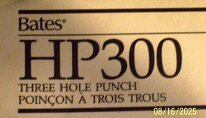 Bates HP 300, Punzón de 3 Agujeros, Envío Gratis, Punzón Cóncavo, Cabezal en Caja, Bandeja para Chips - Imagen 1 de 12