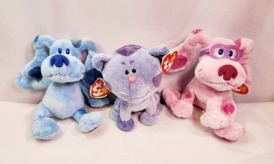 JUEGO BEBÉ GORRO PERRO TY BLUES PISTAS - AZUL, PERIWINKLE Y MAGENTA - ¡CON ETIQUETAS! Foto 1 de 4