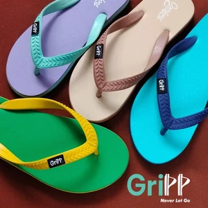 Malaysia Gripp Unisex Natura Rubber Flops Lightweight Anti-slip Beach Slipper - Picture 1 of 22