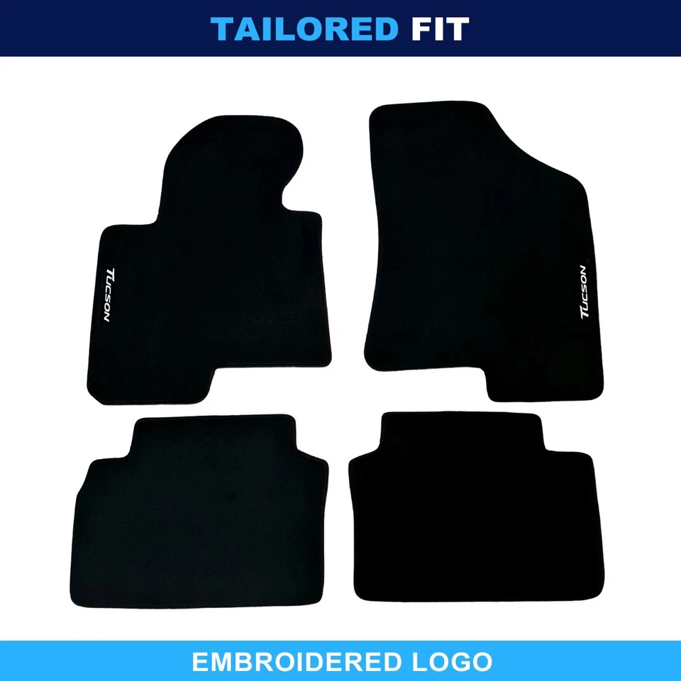 For Hyundai Tucson 2009-2014 Quality Carpet Velour Car Floor Mats Liners - Image 1 of 4