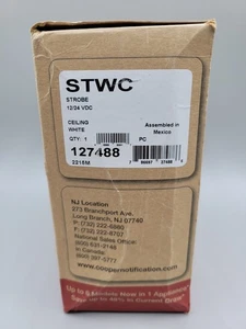 EATON Wheelock STWC 127488 Exceder Montaje en Techo Estroboscópico Alarma contra Incendios Blanco - Imagen 1 de 4