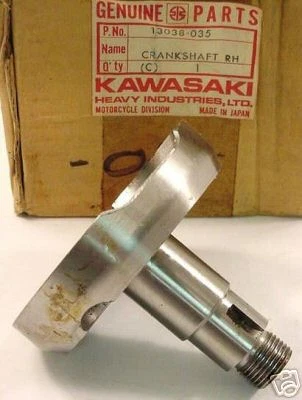 Cigüeñal derecho Kawasaki S1 250 S2 350 S3 400 KH400 NOS Foto 1 de 1