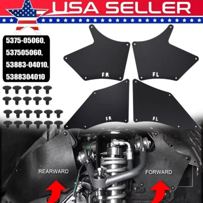 4 PIEZAS Forros de guardabarros Sello Aletas Protector contra salpicaduras para camioneta Toyota Tacoma 05-20 Foto 1 de 4