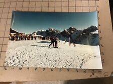 Vintage original: 1982 -  large 8 x 12" skiing photo - innsbruke Au. top of mtn