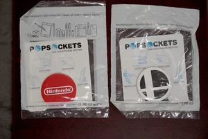 Nintendo GameStop Super Smash Bros Promo PopSockets PopGrip For Phones Swag NEW - Picture 1 of 2
