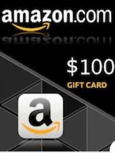 100 $ Amazon Gift Card, Brand New, No Shipping Charge Immediate Shipping