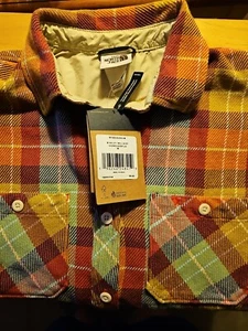 WOMENS MEDIUM New The North Face Valley Twill Plaid Flannel Shirt Multicolor - Picture 1 of 7