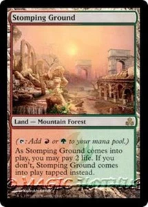 STOMPING GROUND Guildpact MTG Land  Mountain Forest RARE - Picture 1 of 1