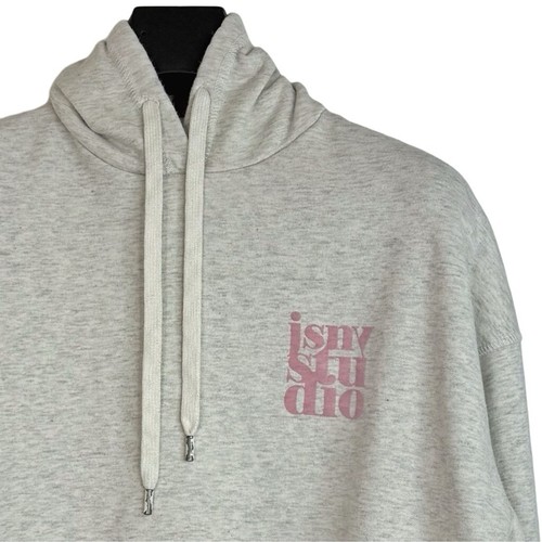 OFF WHITE Felpa con cappuccio JSNY donna panna designer logo grafico premium carina piccoli dettagli L