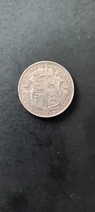 More details for 1915 george v half-crown 0.925 silver good grade coin 