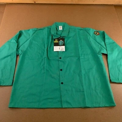 Chaqueta de hombre Black Stallion 3XL verde algodón resistente al fuego 30" 65-3036 nueva con etiquetas Foto 1 de 4