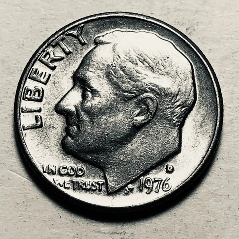 1976 d Roosevelt dime Cover