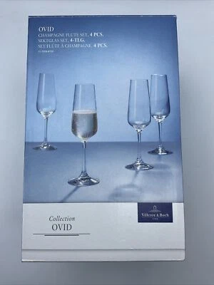 Villeroy & Boch - Ovidio - Juego de 4 copas de flauta vino espumoso - 8,5 oz - Foto 1 de 4