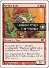 1X Goblin King - Eighth Edition - German, EX MTG CARD